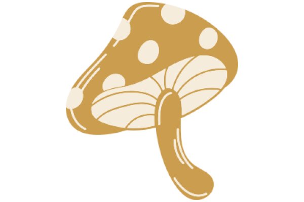 A Delightful Illustration of a Mushroom with a Stem