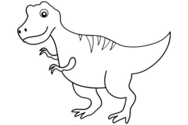 A Friendly T-Rex: A Cartoon Character for Children