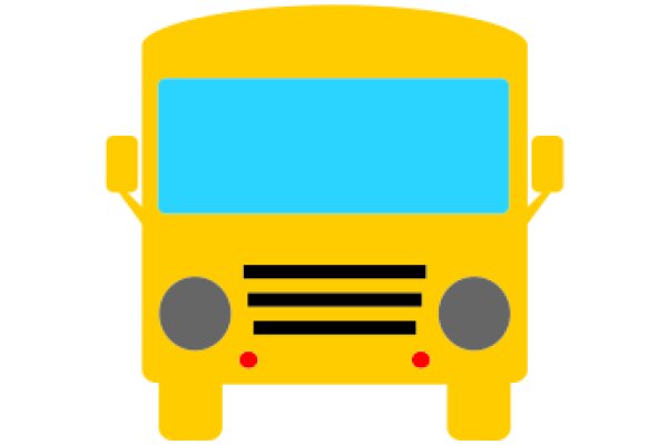 A Vibrant Yellow School Bus Icon