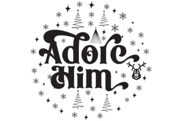 Adore Him: A Festive Christmas Greeting