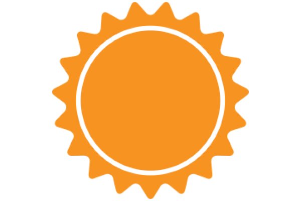 Vibrant Orange Sunburst Logo