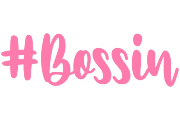 Pink Bossin' Hashtag Logo