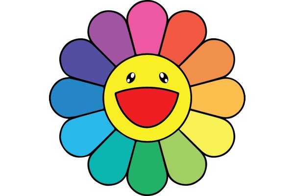 Vibrant Smiley Flower: A Colorful Symbol of Happiness