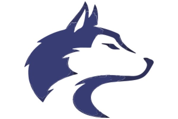 Stylized Blue Wolf Logo