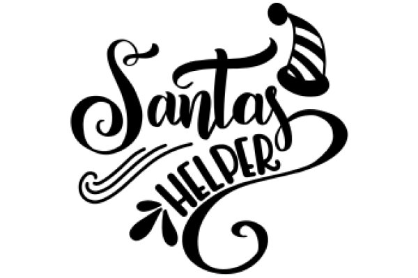 Stylish Santa Helper Logo