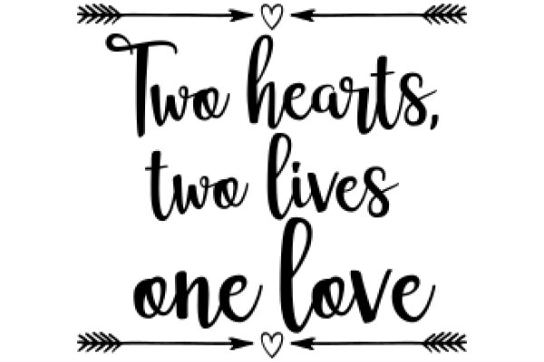 Two Hearts, Two Lives, One Love: A Graphic Design Poster