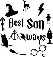 A Collection of Iconic Symbols and Phrases from the Harry Potter Series