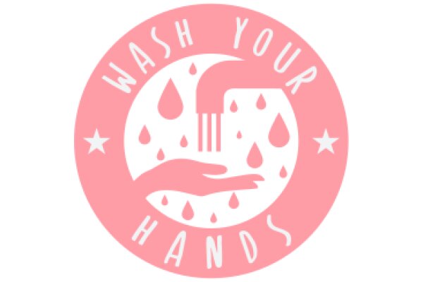 Wash Your Hands: A Pink Circle with a Message