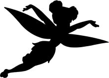 Silhouette of a Fairy in Flight