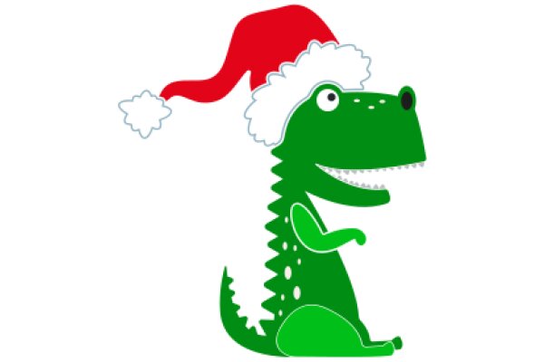 A Festive Christmas Adventure with a Friendly Green Alligator