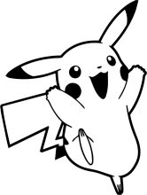 Energetic Eevee: A Playful Black and White Illustration