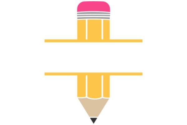 A Stylized Icon of a Pencil with a Pink Eraser