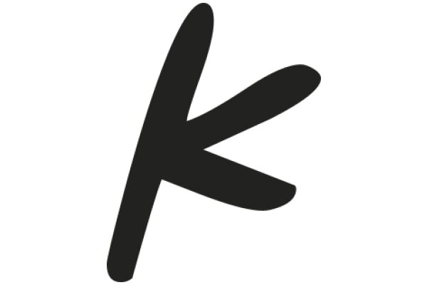 Simplistic Black Letter K