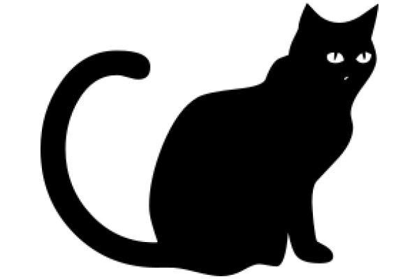 Silhouette of a Cat: A Minimalist Artwork