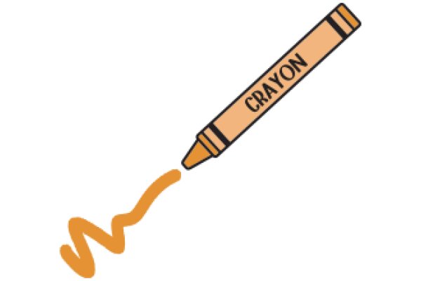 Crayon with the Word 'Crayon' on It