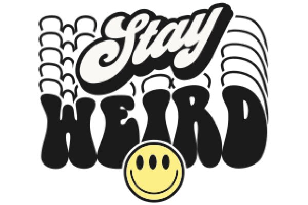 Stay Weird: A Graphic Design with a Smiley Face Emphasizing the Message