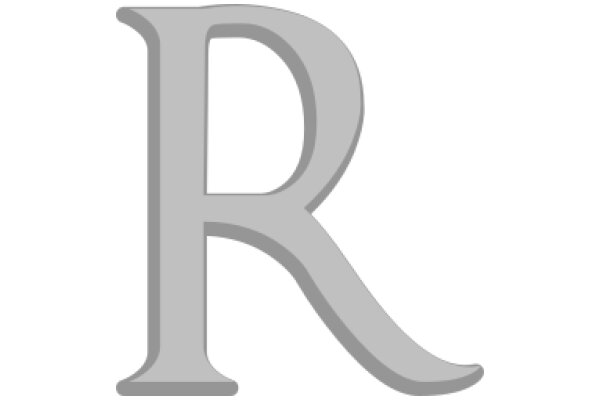 A Digital Letter 'R' in a Modern, Sleek Font