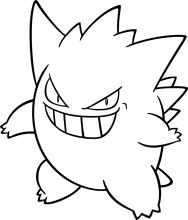 Whimsical Cartoon of a Smiling, Spiky-Haired Creature