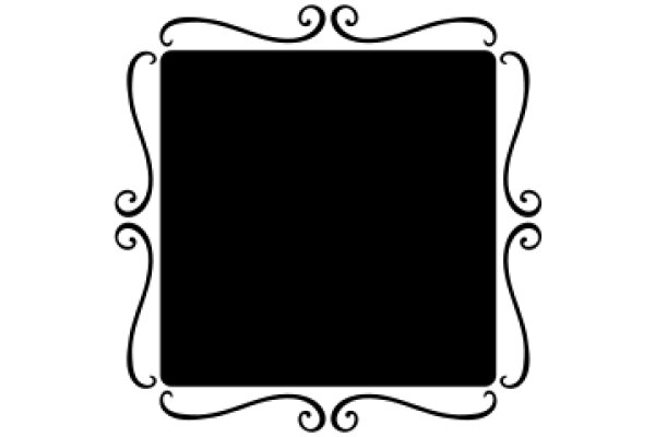 A Simple Black Square on a White Background