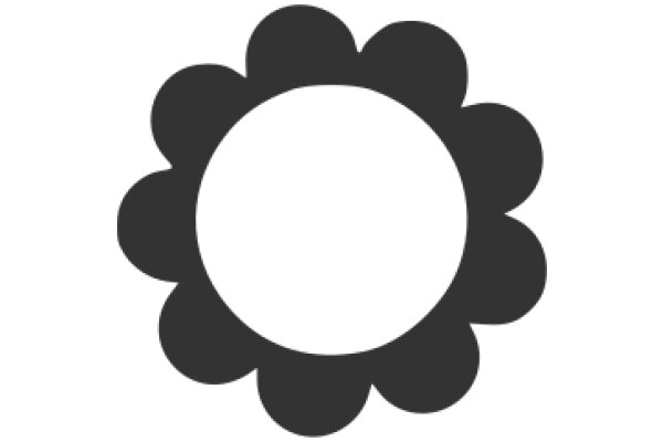 A Solid Black Circle on a White Background