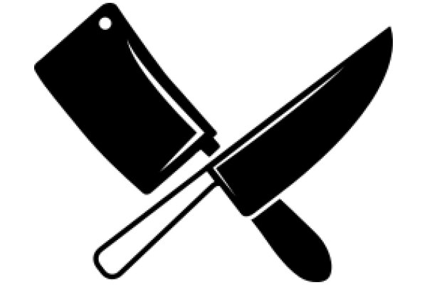 A Simple Logo of a Knife and a Cutting Board