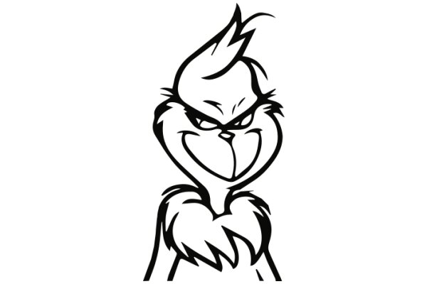 Stylized Cartoon Character with Spiky Hair and a Smile