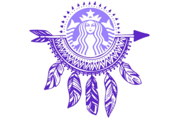 Stylized Starbucks Logo with Native American Influence