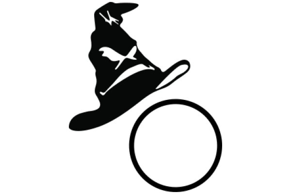 A Silhouette of a Wizard's Hat and a Circle