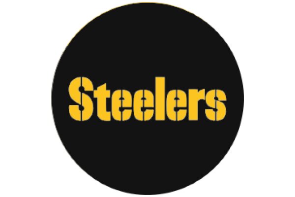 The Pittsburgh Steelers Logo in Black and Yellow