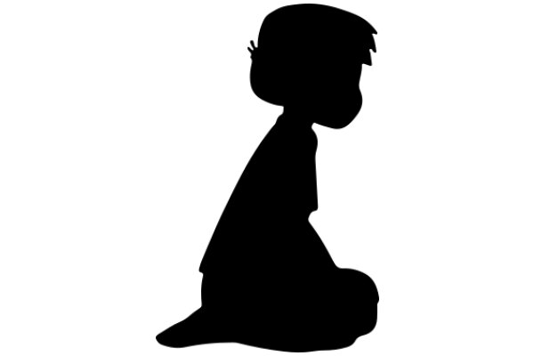 Silhouette of a Cartoon Character