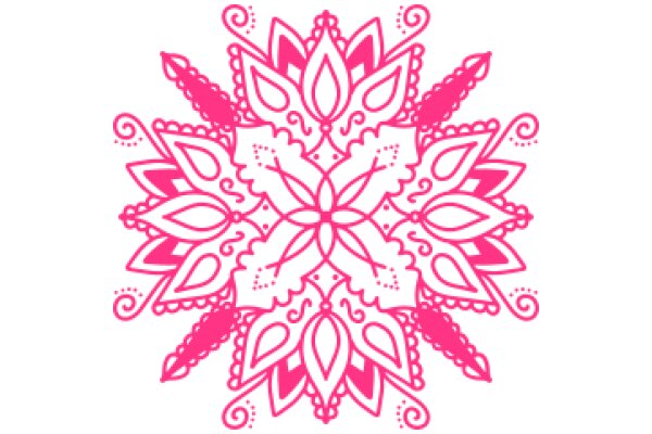 Vibrant Pink Mandala Design