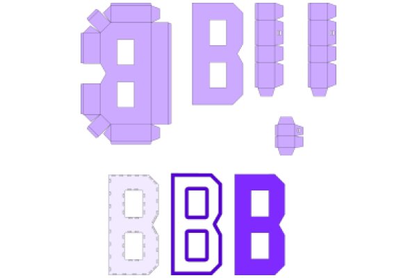 Purple Alphabet: A Collection of Stylized Letters