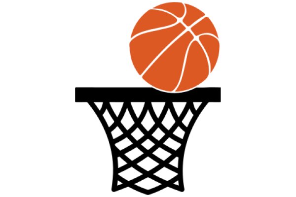 A Basketball Dream: An Orange Basketball in a Black Basket