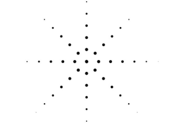 A Symmetrical Pattern of Black Circles on a White Background