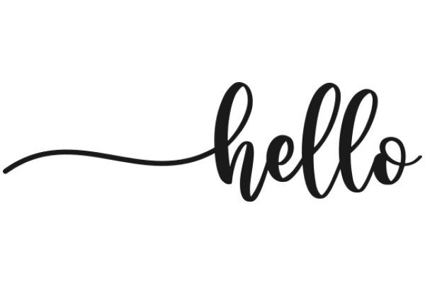 Hello: A Graphic Design of a Friendly Greeting