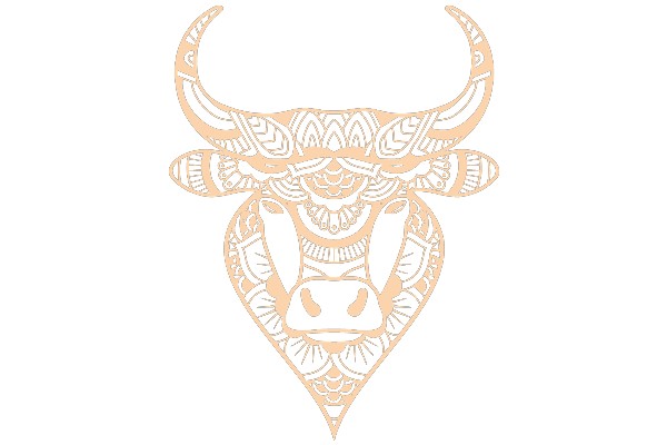 Stylized Bull Design: A Unique Artwork