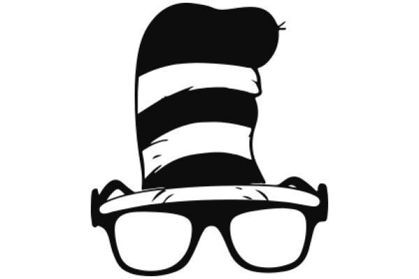 Stylish Top Hat with Glasses