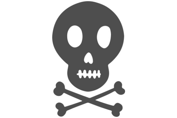 A Simple, Representation of a Skull and Crossbones