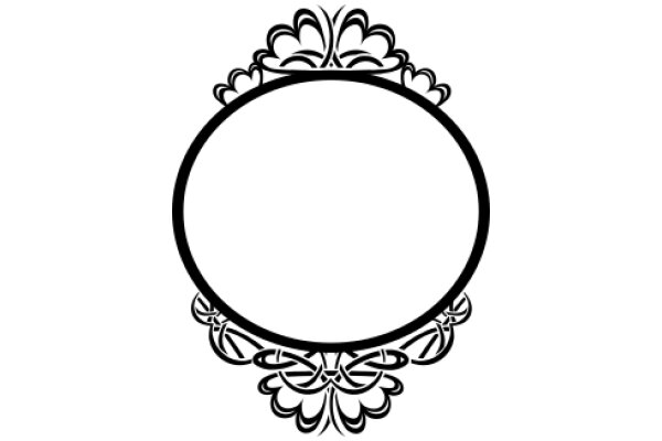 A Oval Design with Intricate Decorative Border