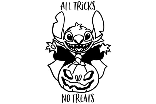 All Tricks, No Treats: A Playful Halloween Logo