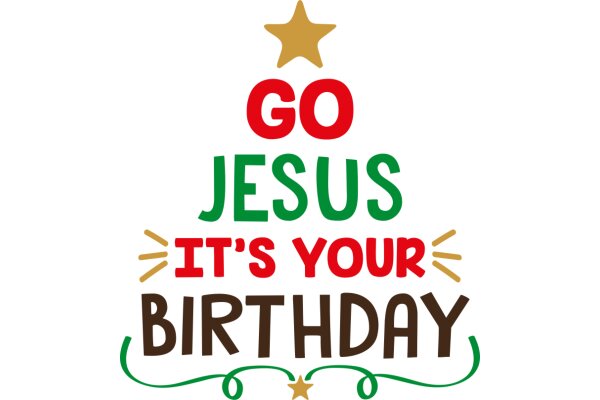 Celebrating the Birthday of Jesus with a Festive Sign