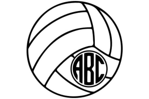 A Volleyball Logo with the ABC Emblem