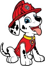 Adorable Dalmatian Puppy in a Firefighter Uniform