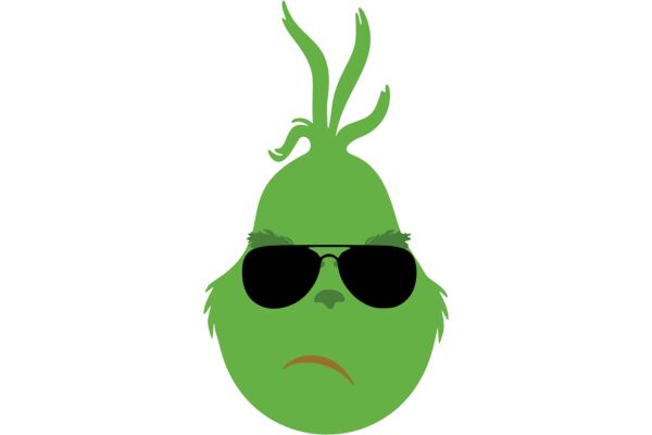 A Whimsical Illustration of a Green Vegetable with a Sassy Attitude