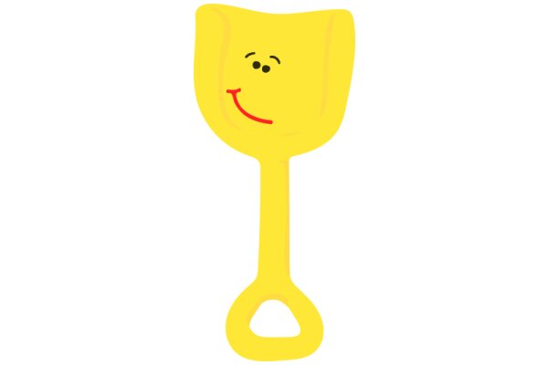 A Yellow Shovel with a Smiling Face