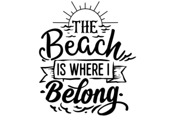 The Beach is Where I Belong: A Graphic Design of a Sunny Day