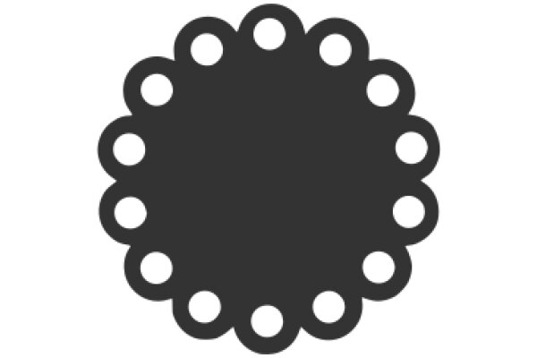 A Solid Black Circle on a White Background