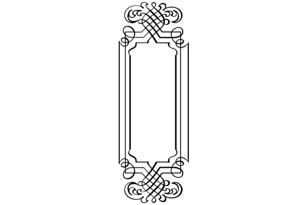 Stylized Artwork of an Ornate Frame