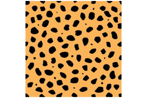 Vibrant Orange Leopard Print Background