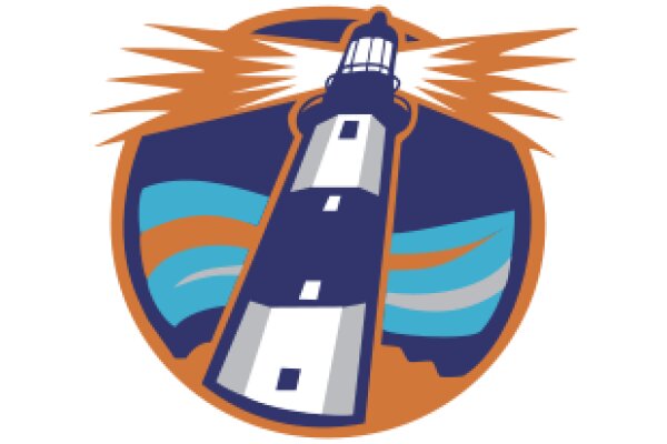 Lighthouse and Ocean Waves Logo